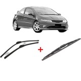 Cumpara ieftin Set 3 stergatoare HONDA CIVIC VIII Hatchback (FN, FK) 2005-2012, parbriz si luneta, Bosch Twin