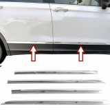 Set de 4 ornamente cromate bandouri usi/portiere pentru VW Tiguan II AD1 modelul scurt din 2016, Recambo