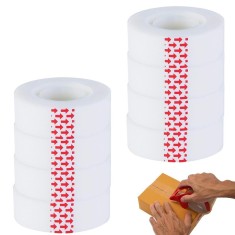 Banda adeziva tip scotch set 8 role opace 18 mm x 25