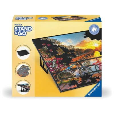 Ravensburger - Suport portabil pentru puzzle cu design elegant negru pentru foto
