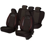 Cumpara ieftin Huse scaune auto cu insertii de piele ecologica SEAT Cordoba 2000 -2009 NEGRU, Umbrella
