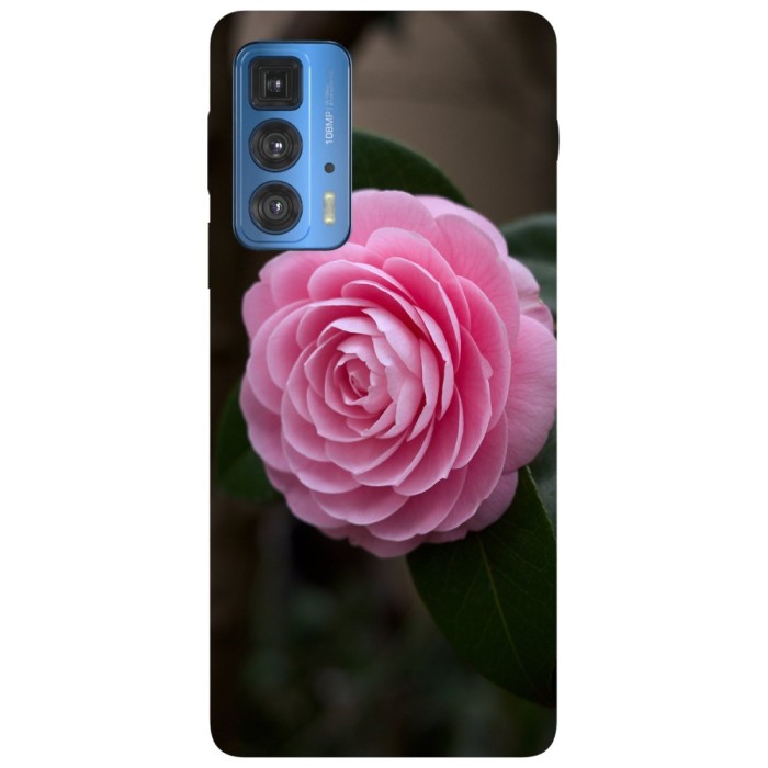 Husa compatibila cu Motorola G51 model Blooming pink rose, Silicon, TPU, Viceversa