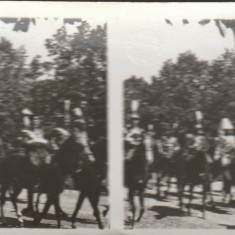 Romania 1932-Fotografie stereoscopica,10 Mai-Defilarea Ofiterilor Generali