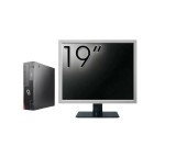 Pachet Calculator Second Hand Fujitsu Esprimo D556 SFF, Intel Core i3-6100 3.70GHz, 8GB DDR4, 500GB HDD + Monitor 19&amp;quot; NewTechnology Media