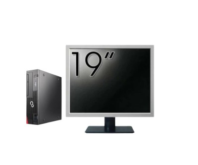 Pachet Calculator Second Hand Fujitsu Esprimo D556 SFF, Intel Core i3-6100 3.70GHz, 8GB DDR4, 500GB HDD + Monitor 19&amp;amp;quot; NewTechnology Media foto