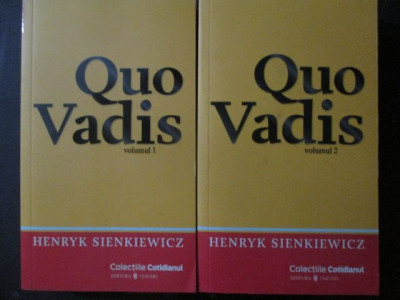 Quo Vadis 1 si 2 Henryk Sienkiewicz foto