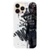 Husa compatibila cu Apple iPhone 12 Mini model Imperial TIE Fighter, Silicon, TPU, Viceversa, Transparent, Carcasa