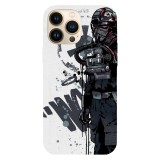 Husa compatibila cu Apple iPhone 14 Plus model Imperial TIE Fighter, Silicon, TPU, Viceversa, Transparent, Carcasa