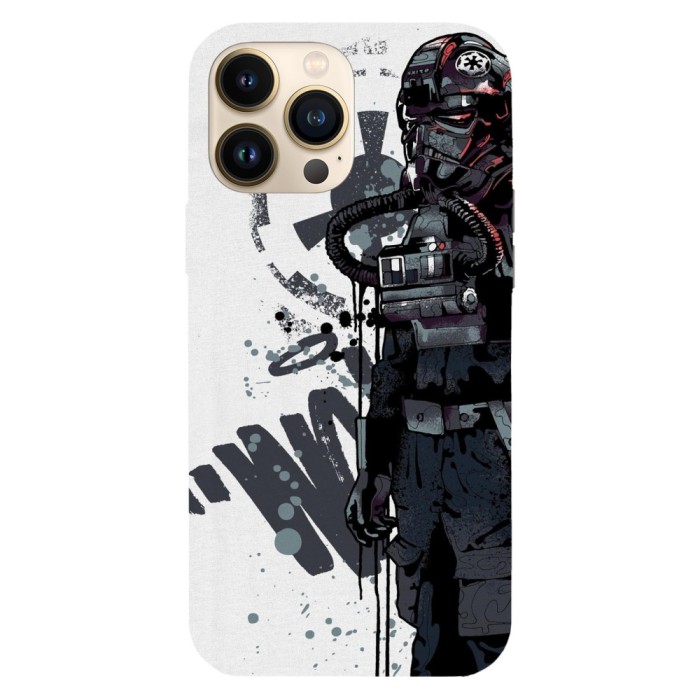 Husa compatibila cu Apple iPhone 12 Mini model Imperial TIE Fighter, Silicon, TPU, Viceversa