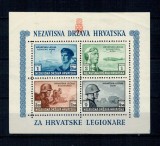 Croatia 1943 - Legionari croați, colita dantelata neuzata