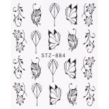 Tatuaj Unghii LUXORISE Simple Romantic Art, STZ-884