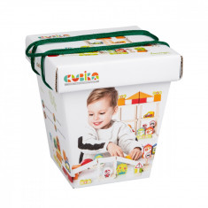 Jucarie din lemn, cubika - kit de constructie pentru baietei