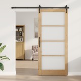 vidaXL ușa interioară cu sticlă &quot;ORKDAL&quot; 93x211x4 cm din lemn masiv de pin