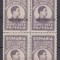 1947 FUNDATIA REGELUI MIHAI PRIN AVION EROARE SUPRATIPAR DEPLASAT BLOC DE 4 MNH