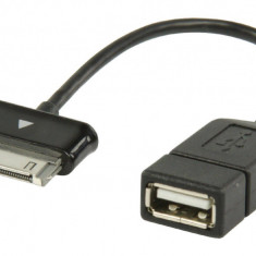 Cablu adaptor OTG USB A - Samsung 30 pini 0.2m Valueline