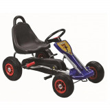 GO Kart cu pedale, 3-6 ani, Kinderauto A-05-1, roti Gonflabile, culoare Albastru