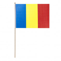 Steag Romania cu maner din lemn, 29 x 39 cm