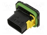 Conector automotive TE Connectivity soclu tată pentru montare pe panou, pe cablu
