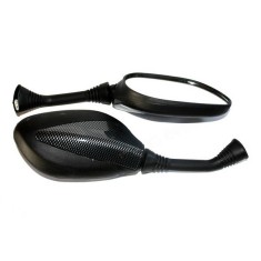 Oglinzi scuter (negre cu pata carbon)