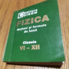 FIZICA Notiuni si Formule de Baza -Cl.VI-XII -Ghid- Fronescu Beatrice 2008, 303p