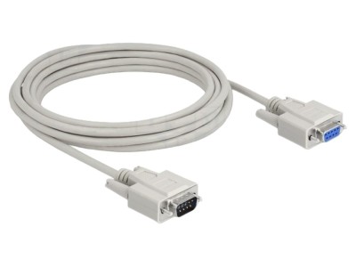 Cablu DELOCK D-Sub 9 pini 5m bej cod 84016 foto