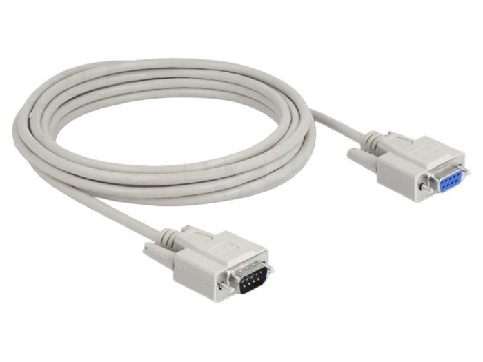 Cablu DELOCK D-Sub 9 pini 5m bej cod 84016