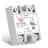 Releu 80-250Vac 80A 24-380Vac solid state SSR-80 AA