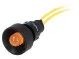 Lampă LED portocalie 230V &Oslash;13mm IP40
