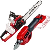 Einhell GE-LC 36/35 Li + GE-LS 18 Li PXC - Drujba fara acumulatori si incarcator Li-Ion 18 V - Ah 35 cm 15 m/s + Foarfeca pentru crengi 28 mm