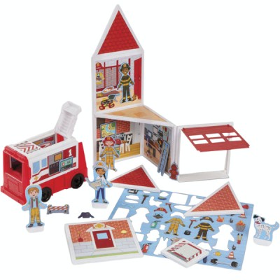 Set de&amp;nbsp;joaca&amp;nbsp;magnetic&amp;nbsp;statia&amp;nbsp;de&amp;nbsp;pompieri- melissa &amp;amp; doug foto
