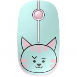 Mouse wireless Tellur Pisica, 1600DPI, Multicolor