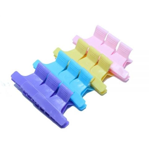 Set 12 cleme coafor, plastic, multicolore