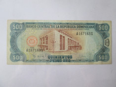 Rara! Republica Dominicana 500 Pesos Oro 1998 foto