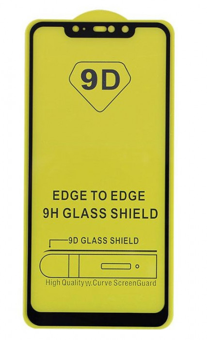 Folie de Sticla 9D Full Glue XIAOMI Redmi Note 6 Pro (Negru) Smart Glass
