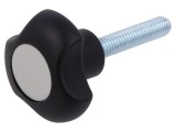 Buton Reglabil ELESA GANTER &Oslash;32mm Filet M8 Interior și Exterior 35mm