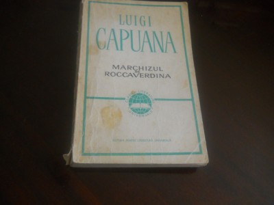 MARCHIZUL DE ROCCAVERDINA/-LUIGI CAPUANA- 1966 foto