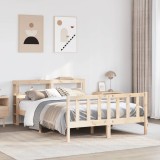 Cumpara ieftin Cadru de pat fără saltea, 160x200 cm, lemn masiv pin