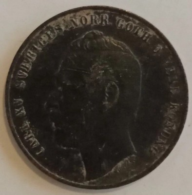 Moneda Suedia - 2 Ore 1864 foto
