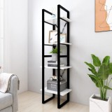 Cumpara ieftin Bibliotecă cu 4 rafturi, alb, 40x30x140 cm, PAL