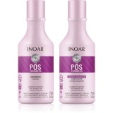 INOAR Pos Progress set pentru păr după &icirc;ndreptarea cu cheratină și nano-plastie 2x250 ml