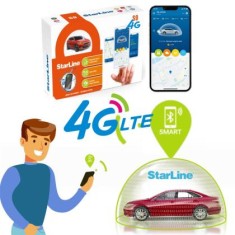 Alarma auto online Starline S9 4G GSM, integrare CAN-OEM, functie pornire motor la distanta, 2xSIM, Bluetooth CarStore Technology