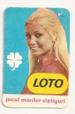 Calendar Vechi - LOTO - PRONOSPORT 1986