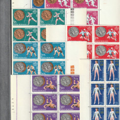 MEDALII OLIMPICE MONTREAL ( LP 923 ) 1976 OBLITERATA BLOC DE 6