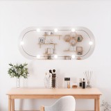 Gossi oglinda de perete cu lumini led 40x90 cm oval sticla