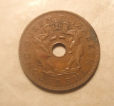 RHODESIA SI NYASALAND 1 PENNY 1956