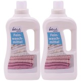 Detergent rufe delicate, detergent haine delicate, 2x1 Litri, detergent vegan rufe, certificat NCP-vegan