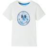 Tricou pentru copii, ecru, 104, vidaXL