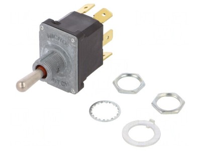 Comutator Basculant DPDT ON-OFF-ON 6A 230V IP67 foto
