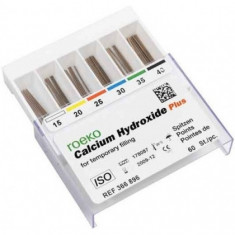Conuri gutaperca Calcium Hydroxyde Plus Roeko 015 -040 (alb &amp;amp;#8211; negru) foto