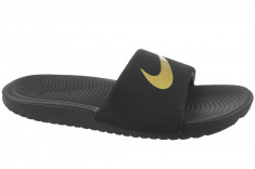 Papuci flip-flop Nike Kawa Slide Gs/Ps 819352-003 negru foto